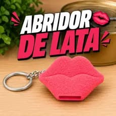 Chaveiro Abridor de Lata Boca Mini Abridor Portátil Latas Feminino