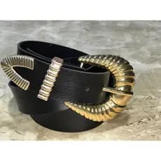 Cinto Feminino Cobra em Couro Sintético  Fivela e Passador Cinto Feminino Blogueira