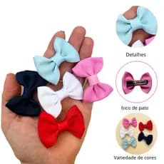kit Primeiros Lacinhos colorido bico de pato pequeno delicado confortável leve
