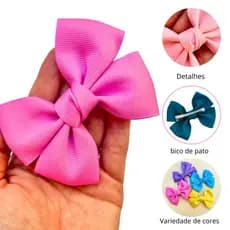 Laço de Fita para meninas cabelo infantil médio variadas cores