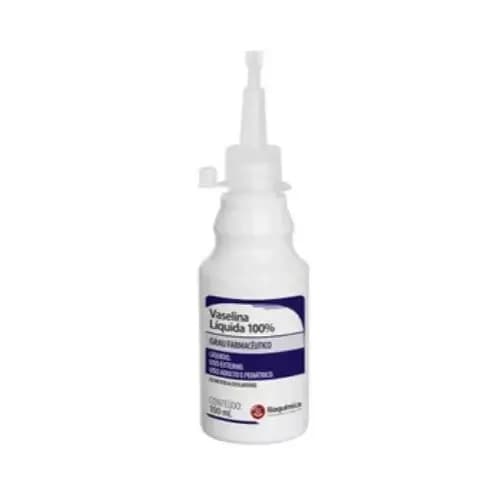 Vaselina Líquida 100% - 100ml - RIOQUÍMICA Embalagem com 100ml