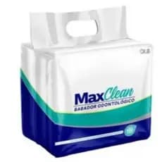 Babador Descartável Branco - MAXCLEAN Embalagem com 100 unidades.