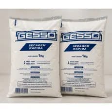 Gesso em pó Branco para artesanato Reparos em Paredes, Odontologia, Molduras 1kg 2kg 3kg 4kg 5kg
