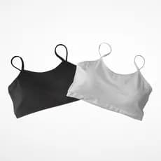 Kit 2 Peças Top Academia Com Bojo Removível Fitness Alça fina Fitness