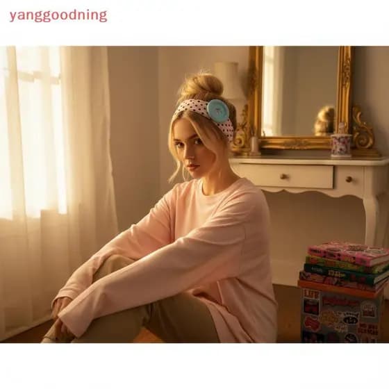 (YGN) Elástico Largo Com Design Clássico De Renda Botão Grande Para Mulheres E Meninas , Uso Versátil