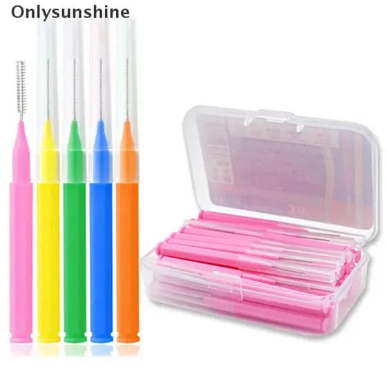 < Onlysunshine > 30pçs / Lote Escova Dental Interdental Dental Dentes Oral Limpeza Higiene Palito Venda Quente