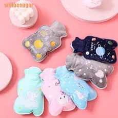 Willbesugar Bolsa De Borracha Quente Com Desenho Para Garrafa De Água Quente Relaxante / Seguro / Calor / Frio / Grande