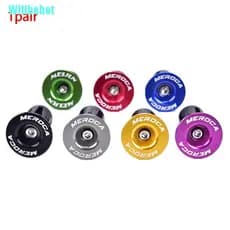 [2Pcs Bike Bar End Plugs De Alumínio Para Bicicleta De Estrada Antiderrapante Tampas De Guidão Firme