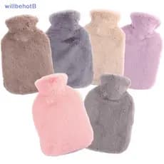 [WillbehotB] Bolsa De Água Quente 2L Capa Protetora De Pelúcia Removível De Inverno Lã Sintética À Prova De Frio Capas D
