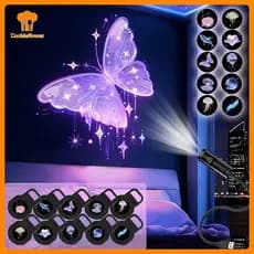 CKFR LED Sonho Projeção Luz Noturna USB Estrela Galáxia Projetor Mudança De Cor Lâmpada Humor Para Decorações De Casa Qu