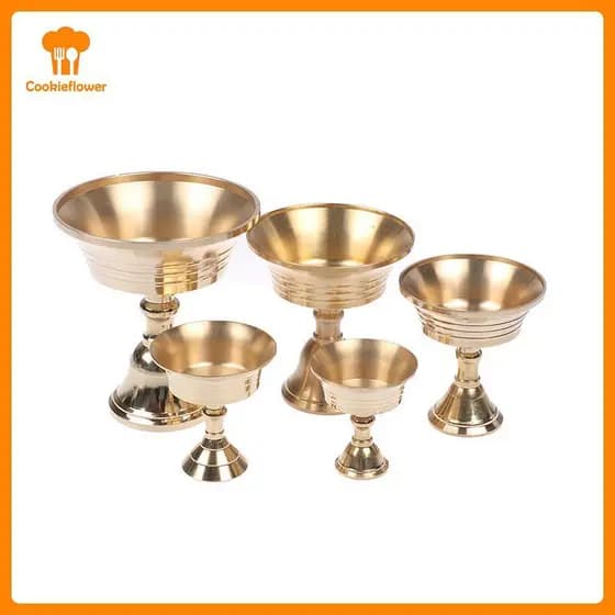 CKFR Multi-Tamanho Liga De Cobre Dourado Castiçal Candlesti Candelabro Decoração De Casa Novo