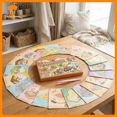 CKFR Cena Em Miniatura 3D Paisagem Stiers Livro Série 40 Pçs Conjunto Criativo Para Diário Scrapbooking Álbum Escola Pro
