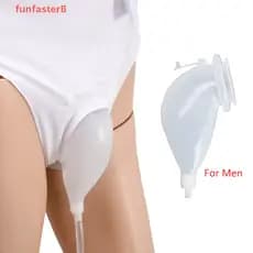 [Interfunfasterfunb] Coletor De Saco De Urina Portátil Masculino Mictório Funil De Silicone Reutilizável [Novo]