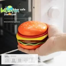 [InterfunB] Conjunto De Pratos De Hambúrguer Staable Burger 6 Camadas Mini Prato De Jantar Cuspe De Osso De Alto Valor R
