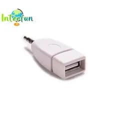 [InterfunB] Novo Plugue De Áudio AUX Macho De 3.5 Mm Ja Para Adaptador Conversor Fêmea USB 2.0 []