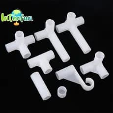 [InterfunB] 2pcs ID13mm Adaptador De Tubo De Junta De Quatro Cinco Vias , Acessórios De Gancho De Guarda-Roupa De Pratel