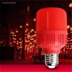[TinchitdeB] Lâmpada LED Vermelha De Alta Potência E27/B22 AC 220V 5W 10W 15W 30W Refletor De Alto Brilho Festiva De Ano