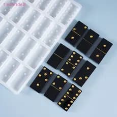 [TinchitdeB] Molde De Jogo De Resina Epóxi De Cristal DIY Fazendo Ferramentas Silicone De Fundição De Dominó [Novo]