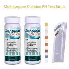 [TinchitdeB] Tiras De Teste De PH De Cloro Multiuso 6 Em 1 SPA Papel Água Para Piscina [Novo]