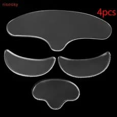 [risesky] Almofadas De Silicone Anti Rugas Envelhecimento Reutilizável Máscara De Olho Bochecha Testa Rosto Adesivo Cuid