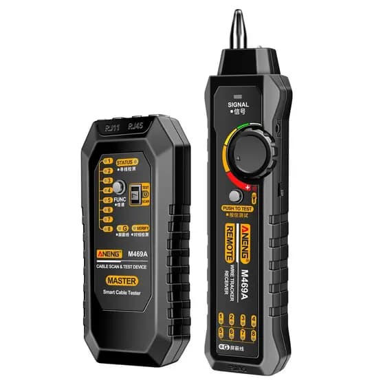 Wohobr ANENG M469A Localizador De Cabos De Rede Instrumento De Teste Multifuncional Anti-Interferência Encontre O Ponto