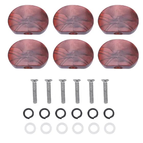 wohobr 6 Pçs/Set Tuning Pegs Cabeças De Máquina Botões Acrílicos Para Guitarra (# 5)
