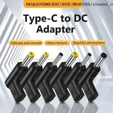 Capacidade USB C PD Para Conector De Alimentação Universal 5/9/12V Tipo Jack Plug Adaptador De Carregamento Conversor Ro
