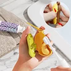 Banana Escova De Dentes Capa Protetora Com Pasta De Dentepartment Poeira Braçadeira Portátil Estilo Viagem Caixa Armazen
