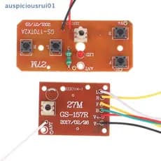 4CH RC Circuito De Controle Remoto PCB Transmissor Receptor Placa Acessórios Do Carro Com Antena Sistema Rádio Novo
