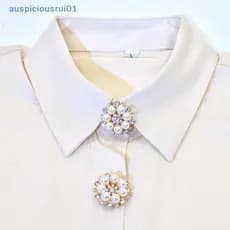 Pérola Strass Abotoaduras Botão Cobre Moda Roupas Decoração Bonito Manga Clipe Feminino Luxo Manguito Novo