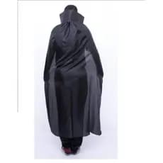 Capa Preta do Drácula com Gola Preta Adulto