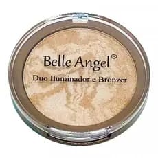 Duo Iluminador Bronzer Po Compacto Estojo 2 Em 1 Belle Angel
