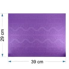 Molde Silicone Renda Bolo Pasta Americana 39x29 cm