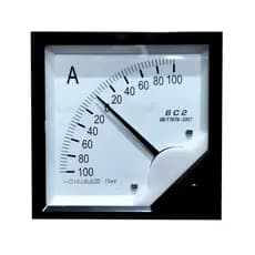 Amperímetro 100 - 0 - 100 A DC Shunt Para Painel