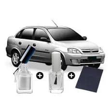Tinta Tira Risco Automotivo Cor Gm Corsa Prata Switchblade + Cera