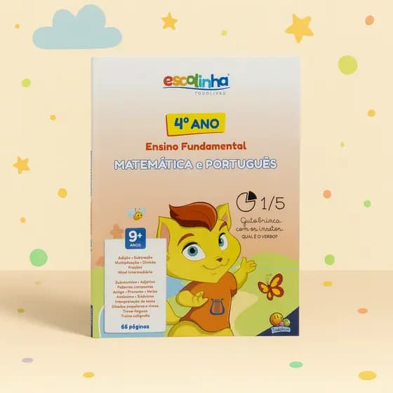 Livro Apostila Educativa : 4° Ano Do Ensino Fundamental Matemática E Português Exercícios E Jogos Para Crianças 9 +