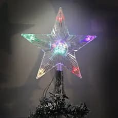 Estrela Ponteira de Natal com LED Colorido 15cm – 127V