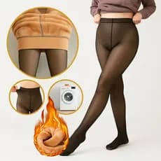 Calça Térmica Translúcida Aveludada Peluciado Conforto Estilo no Inverno 32x99cm