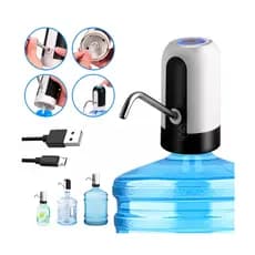 Bomba Elétrica Recarregável para Galão de Água USB 4W