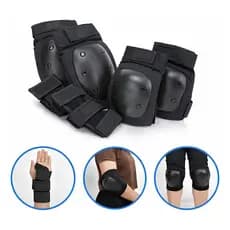 Kit Proteção Adulto Patins Skate Joelheira Cotoveleira Munhequeira