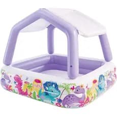 Piscina Inflável Infantil Lazer Cobertura Removível 295L Intex