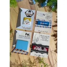 Card para mimo dia dos pais, card bombom, card chaveiro