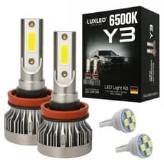 Kit Lâmpadas Super Led Y3 22000 Lúmens + Pingo T10 Carro Caminhão H1 H3 H4 H7 H11 H16 H27 HB3 HB4