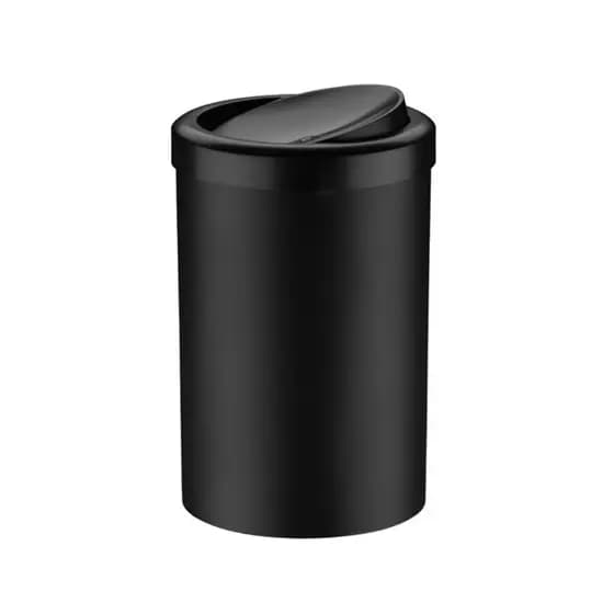 Lixeira Tampa Basculante banheiro lavabo cozinha 8 litros Preta Future 1220PT