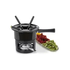 Kit serviço de Fondue Preto 8 peças Viena Forma 807907 design moderno