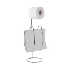 Papeleira banheiro lavabo Aço Cromado com Revisteiro Curve BRINOX 1792/000