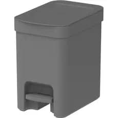 LIXEIRA DE PEDAL TRIUM CAPACIDADE 6 LITROS COR CHUMBO MARCA OU  MODELO LX4000
