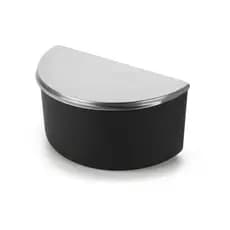 SALEIRO POP PRETO 1KG TAMPA AÇO INOX FORMA 800930/P DESIGN FUNCIONAL
