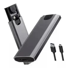 Case Externo USB e USB-C Para SSD NVMe PCIe e M.2 NGFF Todas Versões de Alta Velocidade Até 1000mb/s