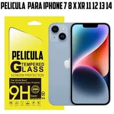 Película Vidro Temperado Protetora Para Película Vidro Temperado iPhone 7 8 X Xr 11 12 13 14 Pro Max Mini Plus